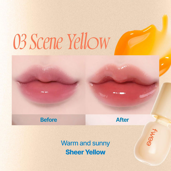 Fwee 3D Changing Gloss 03 SCENE YELLOW Nudie Glow Australia