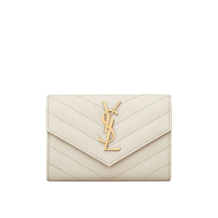 CASSANDRE MATELASSÉ small envelope wallet in grain de poudre leather