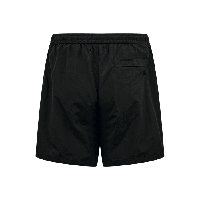 Check-Striped Shorts