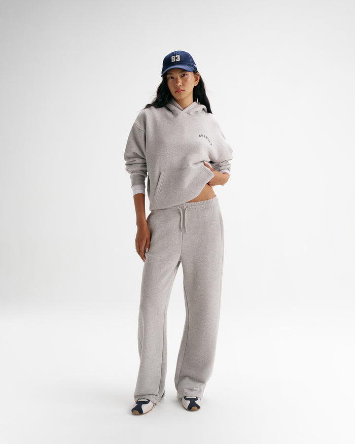 Classic AS Oversized Hoodie - Heather Grey/Midnight Blue