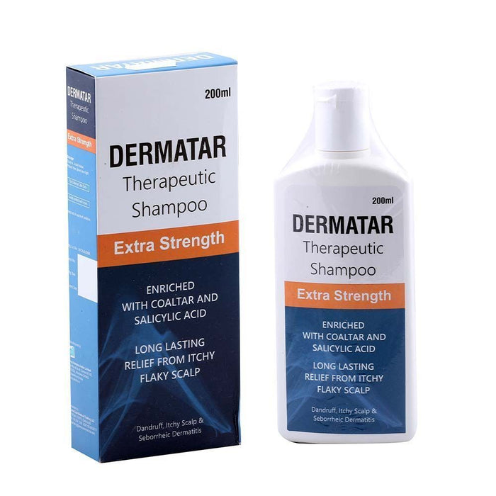 Dermatar Anti-Dandruff Shampoo with Coal Tar & Salicylic Acid, 200ml - Makkah Pharmacy