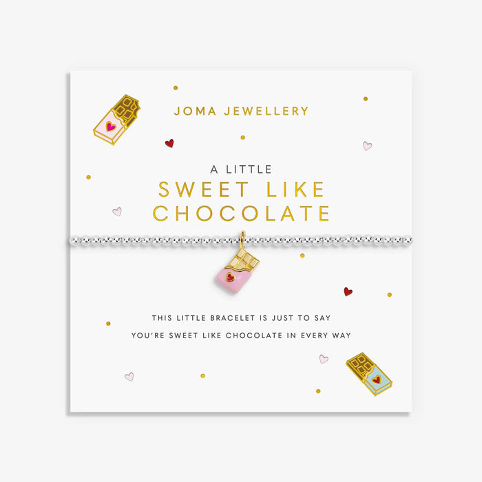 Joma Jewellery A Little Vibes 'Sweet Like Chocolate' Bracelet In Silver And Gold Plating - Precious Sparkle