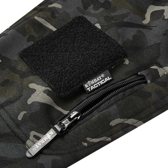 zipped arm pocket on kombat black btp spec ops hoodie