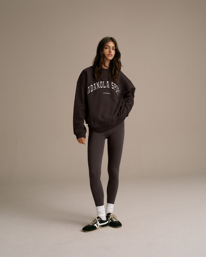 Oversized Sweatshirt - Coffee Bean