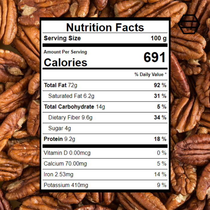 Pecan (100g) - Thehivebulkfoods