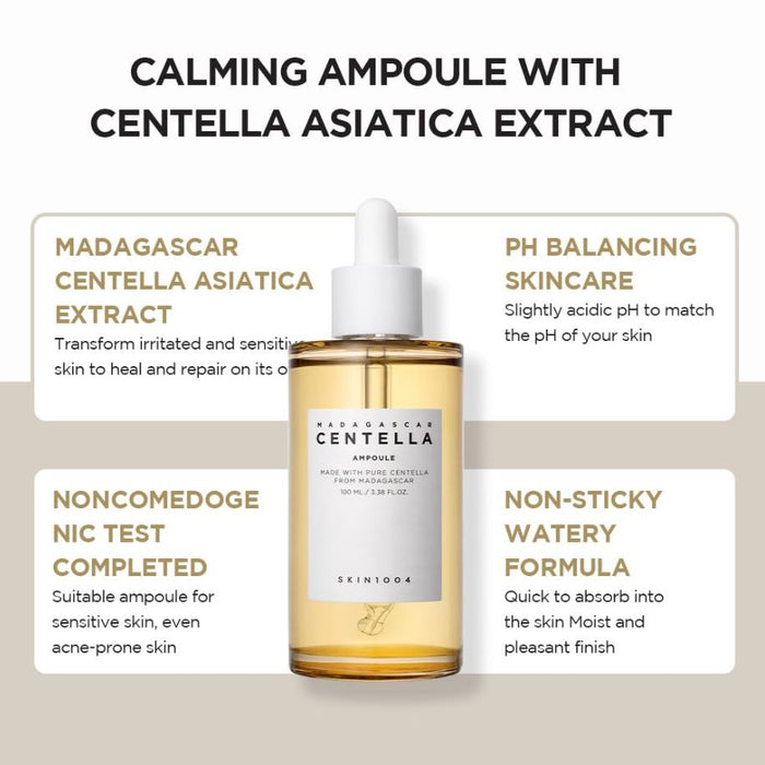 Skin1004 Madagascar Centella Asiatica Ampoule Facial Serum 3.38 fl.oz / 100ml
