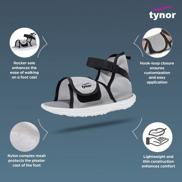 Tynor C08 Cast Shoe R. Sole/M - Makkah Pharmacy