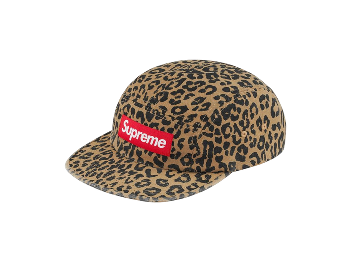 Washed Chino Twill Camp Cap Leopard (FW23)