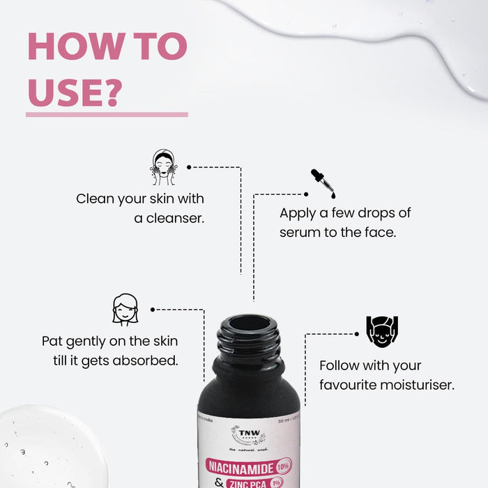 How to Use of TNW 10% Niacinamide + 1% Zinc PCA