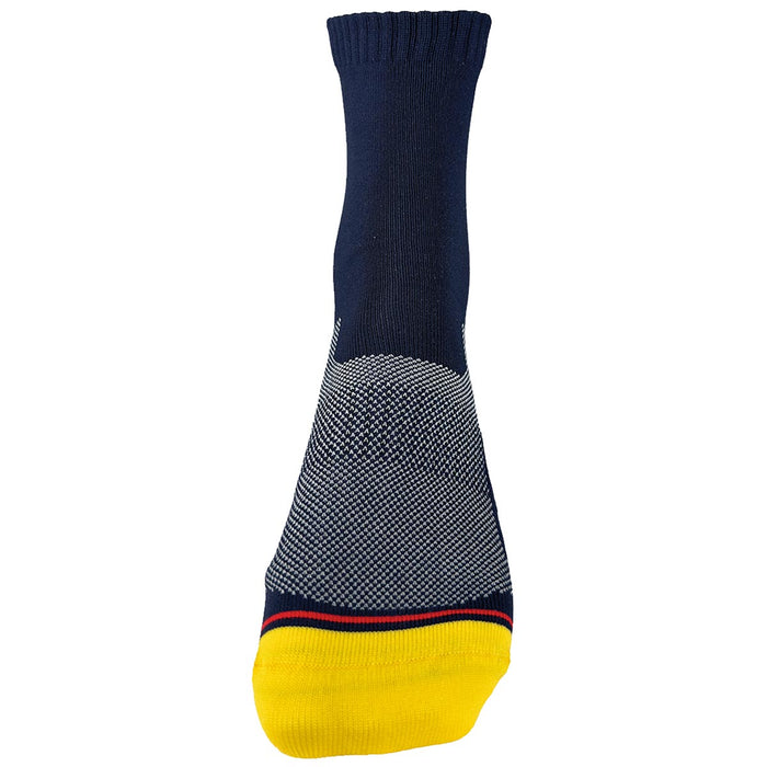 top venting panel on 1000 mile all terrain blue and yellow repreve socks