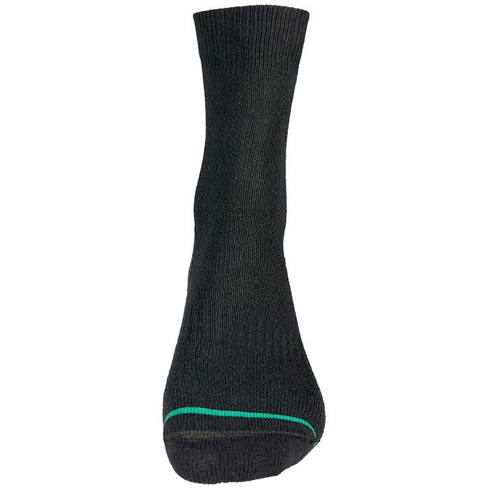 front view of black 1000 mile double layer repreve socks