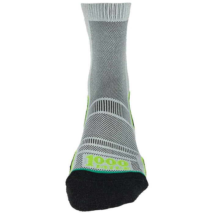 front view of 1000 mile twin pack trek repreve single layer socks