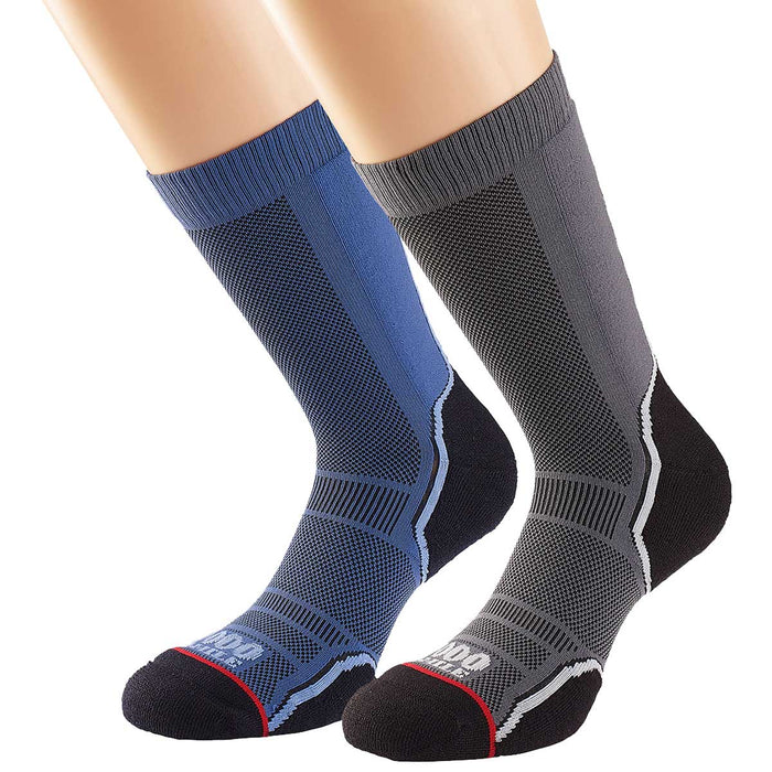 1000 mile trek single layer socks twin pack