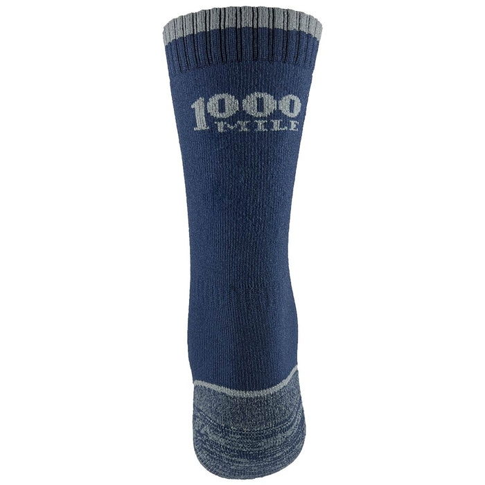 1000 mile twin pack walk repreve single layer socks with padded heels