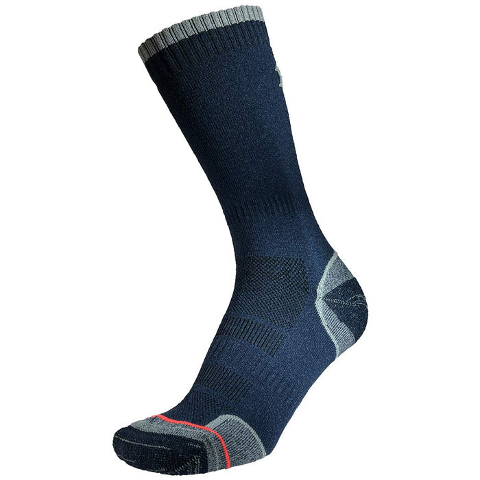 1000 mile walk repreve navy single layer socks