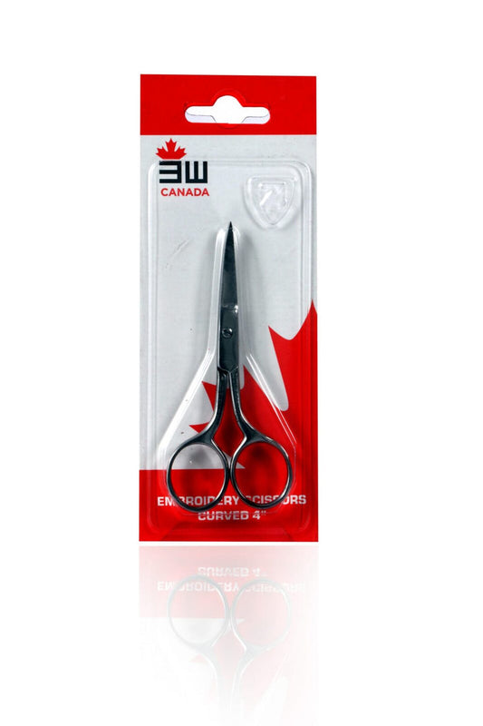 3W 03-304 Embroidry Scissor 4 In Curved