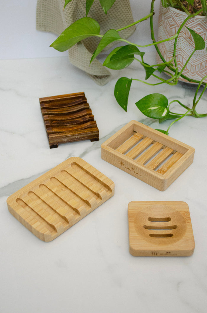 Bamboo Soap Dish: Multiple Styles