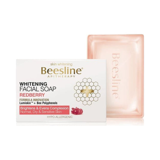 Beesline Whitening Facial Soap with Red Berry, 85g - Makkah Pharmacy
