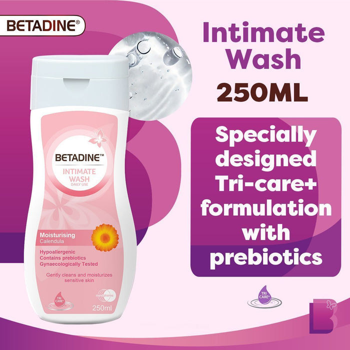 Betadine Moisturizing Calendula Daily Intimate Wash, 250ml - Makkah Pharmacy