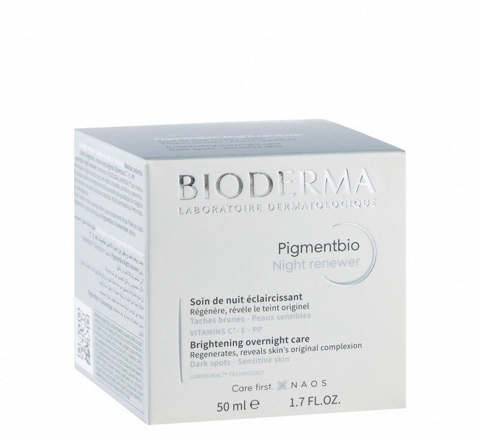 Bioderma Pigmentbio Night Renewer Brightening Facial Treatment for Dark Spots & Sensitive Skin, 50ml - Makkah Pharmacy