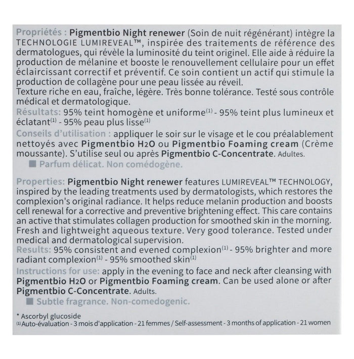 Bioderma Pigmentbio Night Renewer Brightening Facial Treatment for Dark Spots & Sensitive Skin, 50ml - Makkah Pharmacy