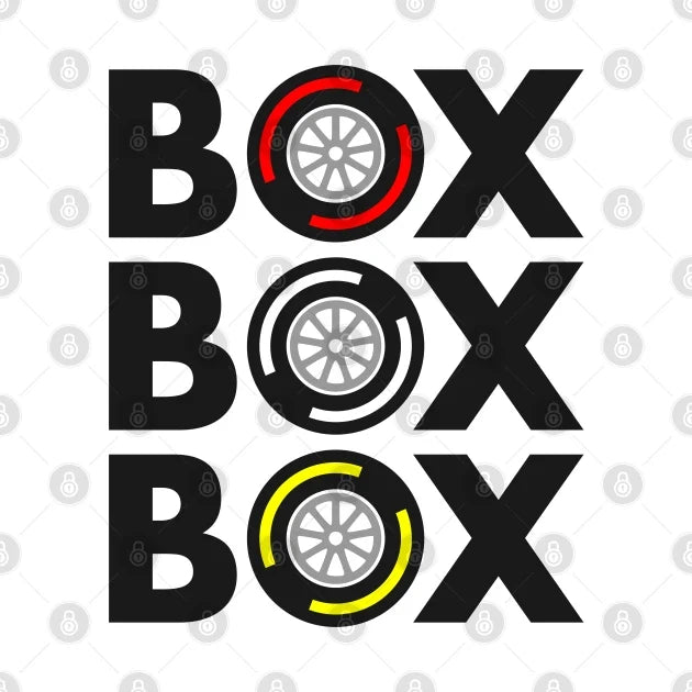 Box Box Box F1 Tyre Compound Design T-Shirt