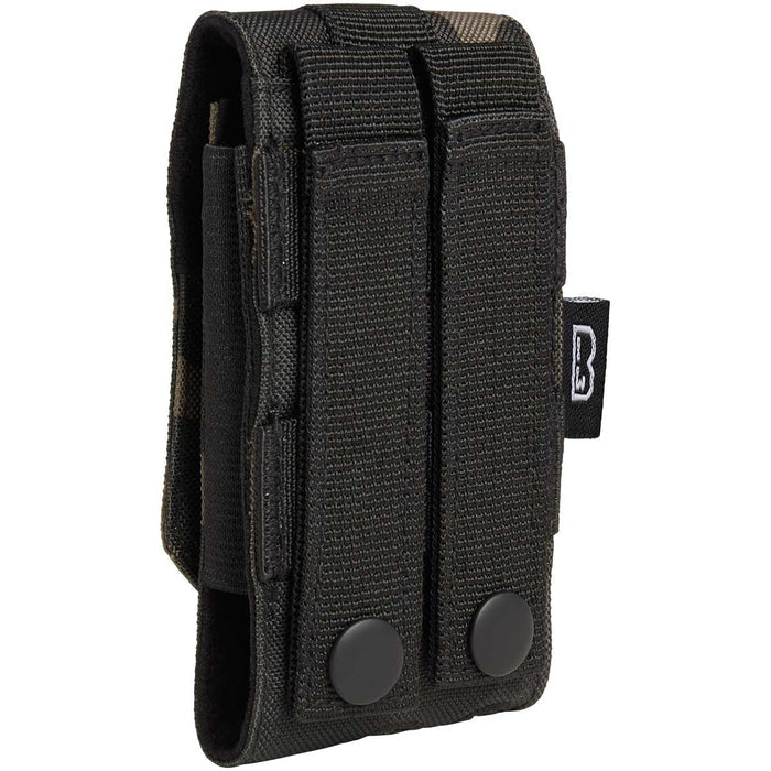brandit molle phone pouch medium dark camo rear