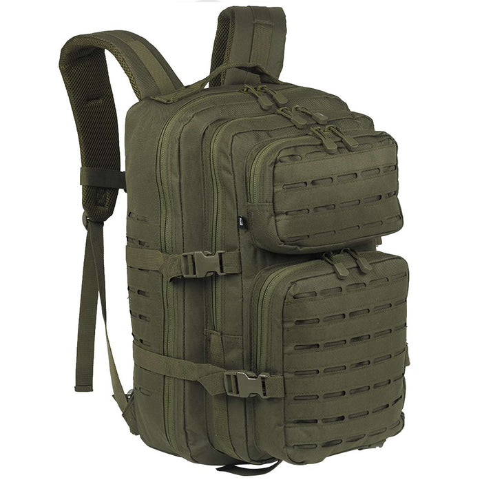 brandit us cooper large lasercut rucksack olive green