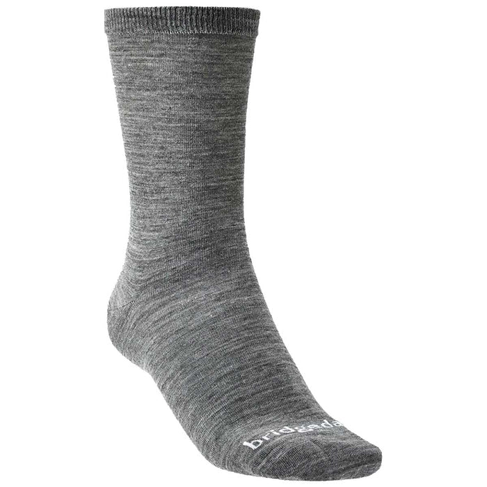 close up bridgedale base layer thermal liner boot sock twin pack grey