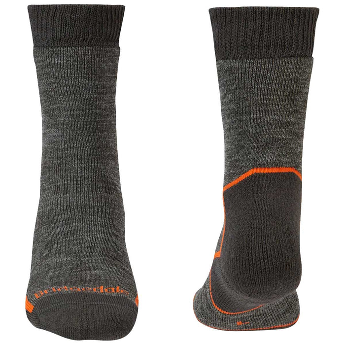 bridgedale mens explorer heavyweight merino comfort boot sock anthracite toe and heal