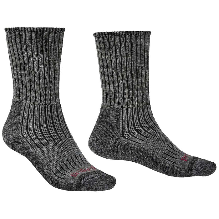 bridgedale mens hike midweight merino comfort boot socks pair charcoal