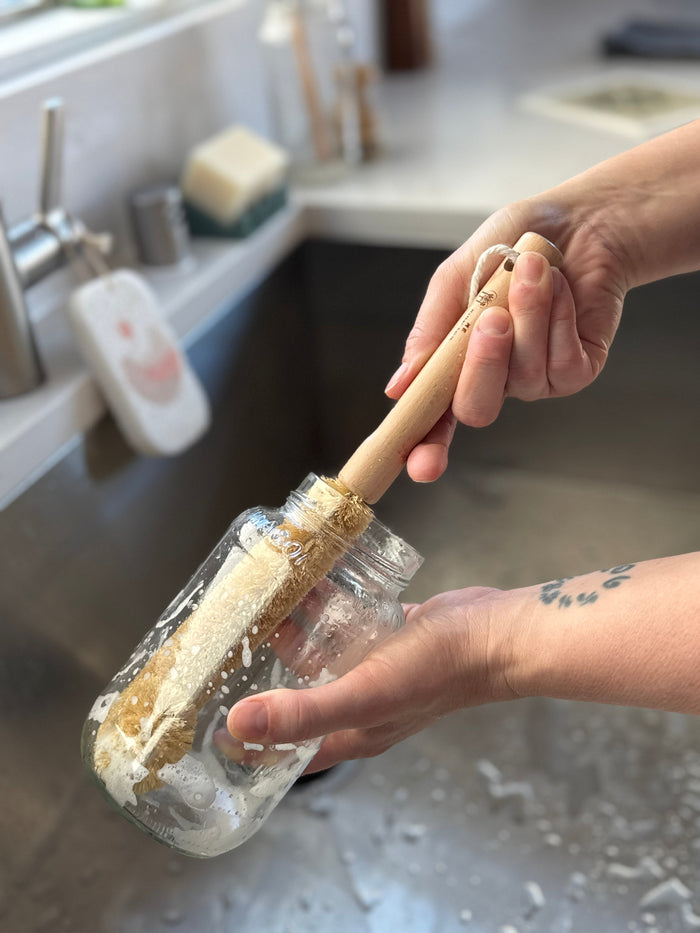 Coconut Bottle Scrub Brush
