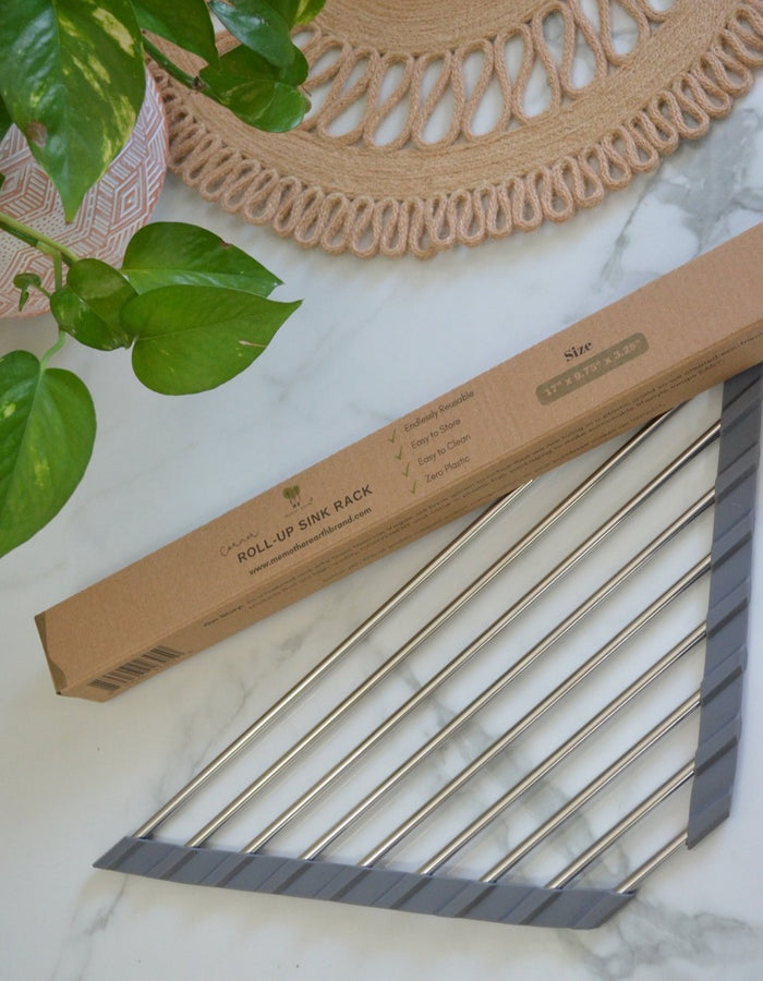 Corner Roll-Up Sink Rack