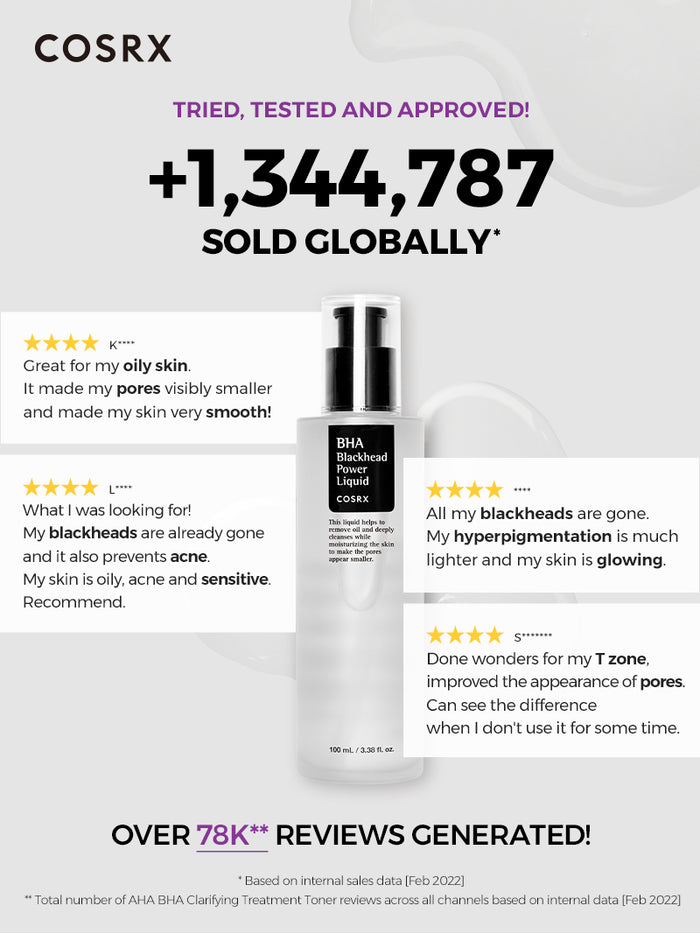 COSRX BHA Blackhead Power Liquid 3.38 fl.oz / 100ml