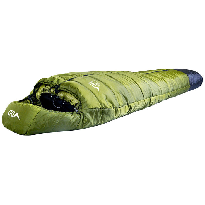 side view of dd hammocks green jura 2 sleeping bag