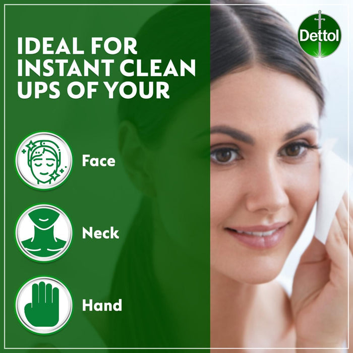 Dettol Fresh Antibacterial Skin Wipes, 10 Wipes - Makkah Pharmacy
