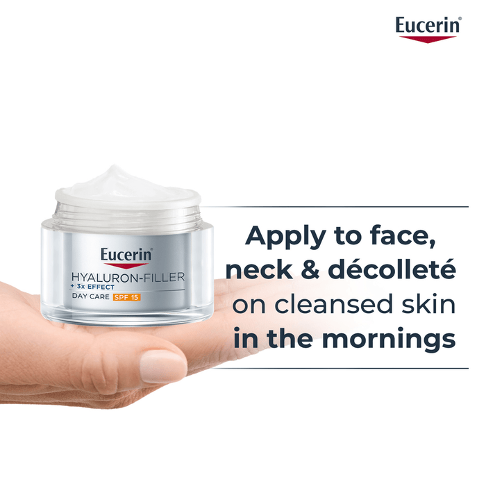 Eucerin Anti-Aging Hyaluron Filler Day Cream for Dry Skin SPF15+, 50ml - Makkah Pharmacy