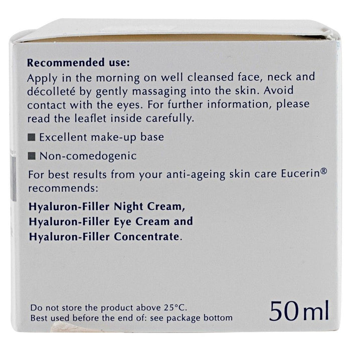 Eucerin Anti-Aging Hyaluron Filler Day Cream for Dry Skin SPF15+, 50ml - Makkah Pharmacy