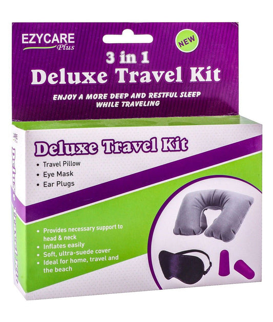 Ezycare Plus 3in1 Deluxe Travel Kit, 1 Pack - Makkah Pharmacy