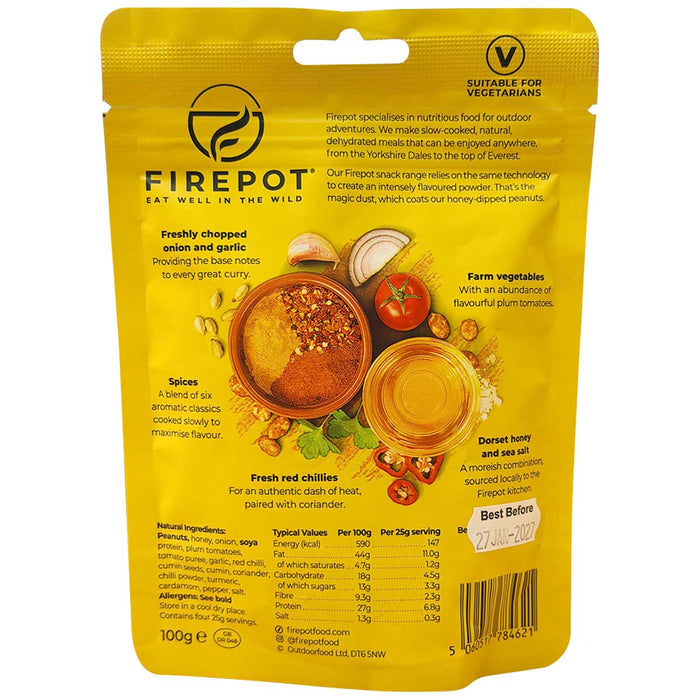 product information for firepot curry peanuts