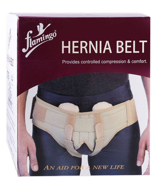 Flamingo Medium Hernia Belt (80-90cm), 1 Piece - Makkah Pharmacy