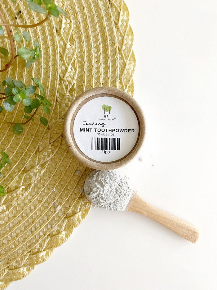 Foaming Mint Toothpowder- Replaces Plastic Tube Toothpaste | All Natural | Vegan
