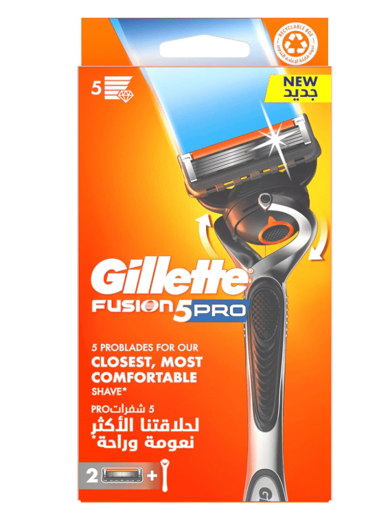 Gillette ProGlide5 Flexball Razor Handle with 2 Blades, 1 Pack - Makkah Pharmacy