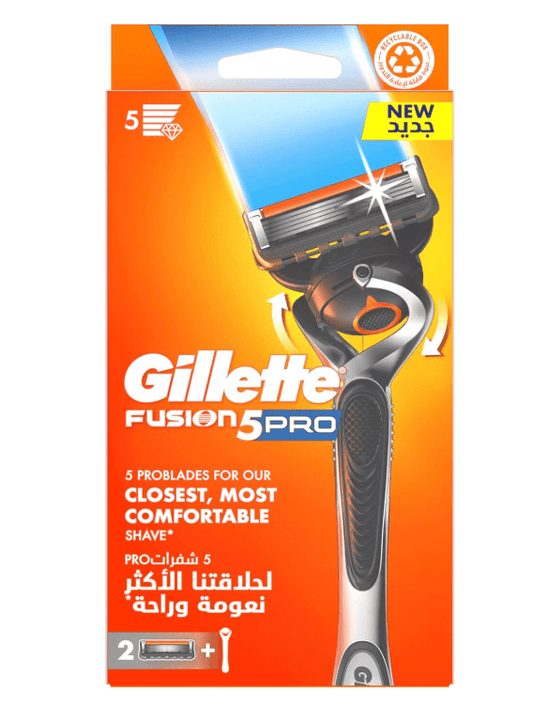 Gillette ProGlide5 Flexball Razor Handle with 2 Blades, 1 Pack - Makkah Pharmacy