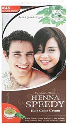 Henna Speedy Hair Color Cream Natural Brown 884-5