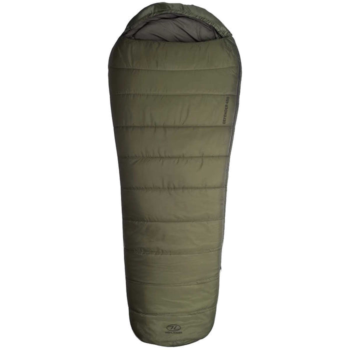 highlander defender 450 sleeping bag ranger green