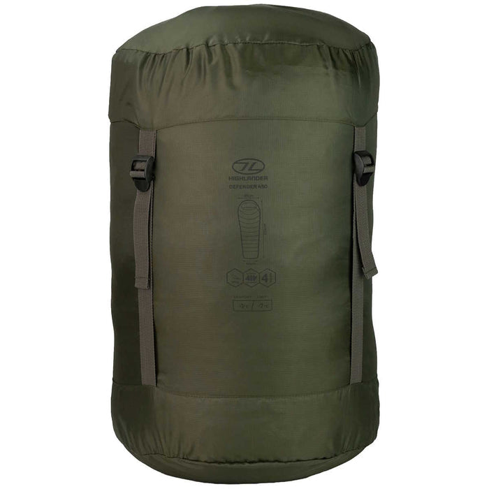 Highlander Defender 450 Sleeping Bag Ranger Green