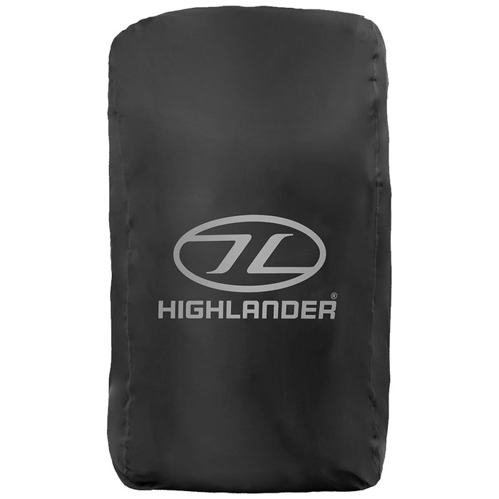 highlander ducks back raincover on bag black small