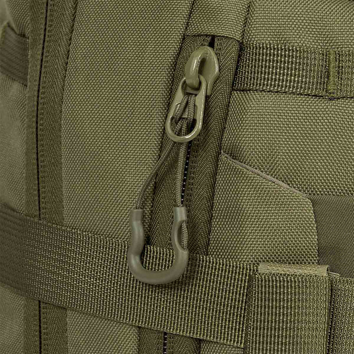 zip pull tags highlander eagle 3 ranger green backpack 40l