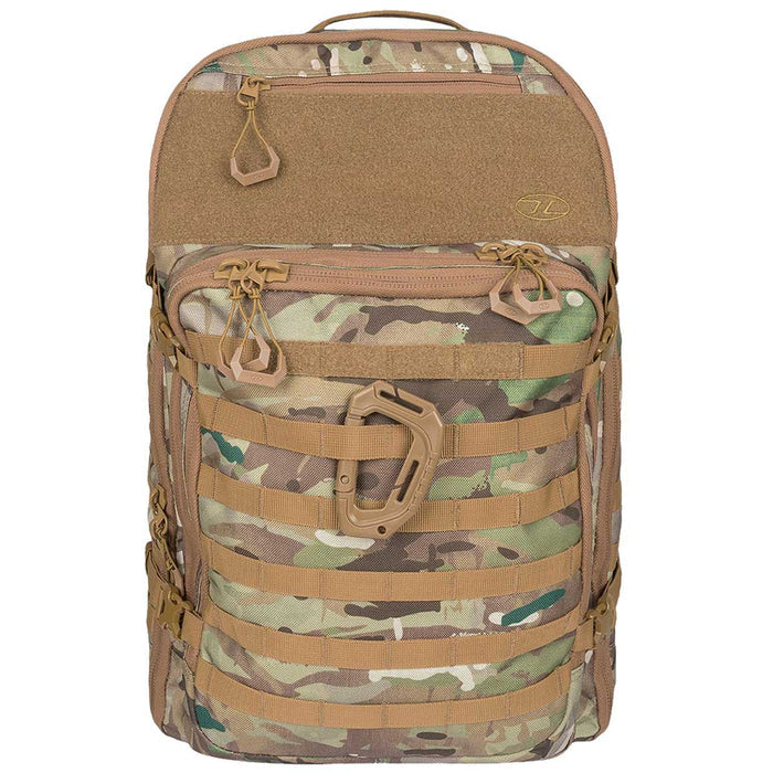 highlander harrier full clamshell pack 45l hmtc camo